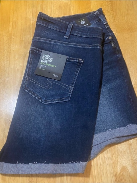 Silver Jeans Pants - Silver Jeans Dark Blue High-Rise Jean Shorts